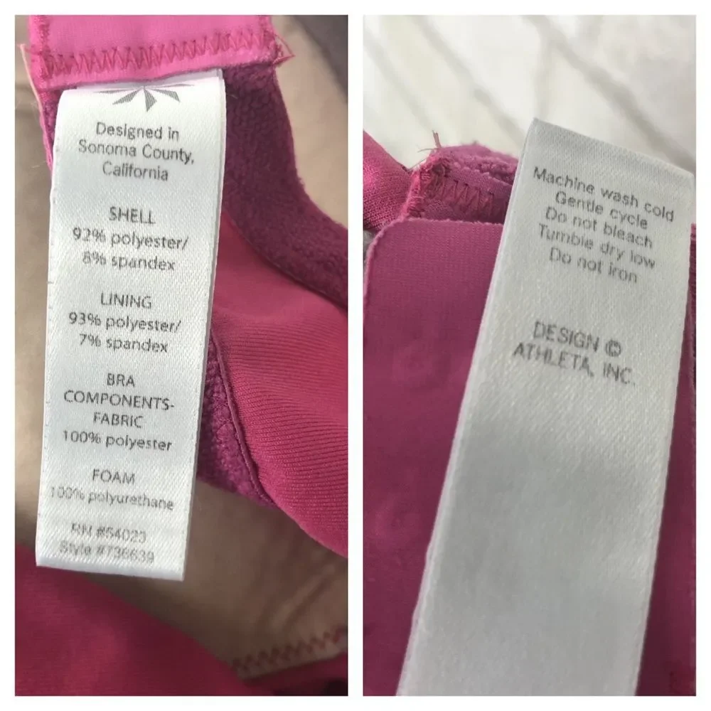 Athleta Built-in Bra Empire V-neck Cami Tank Top Size 34C